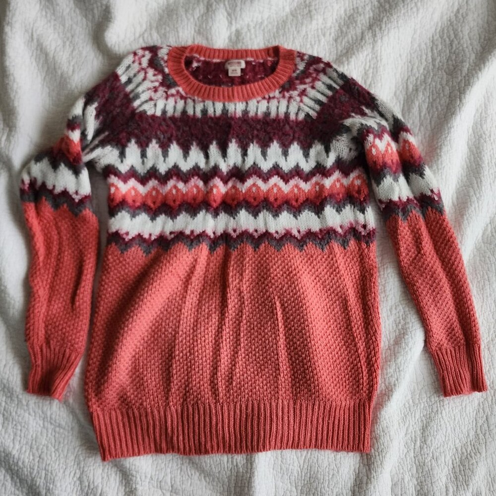 Mossimo Supply Co. Ski Style Crew Neck Sweater Dress Size M